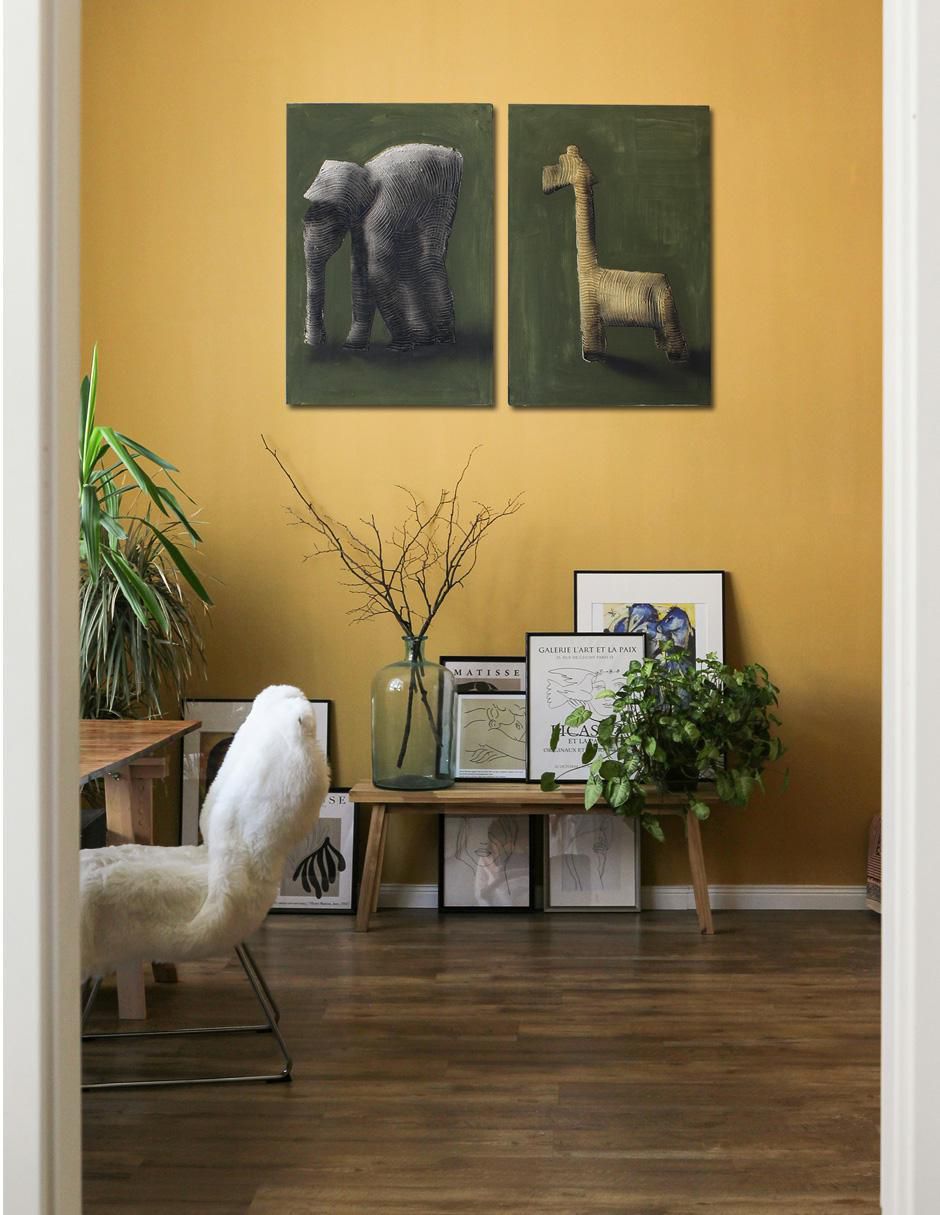 Cuadro decorativo Safari de 2 piezas 5