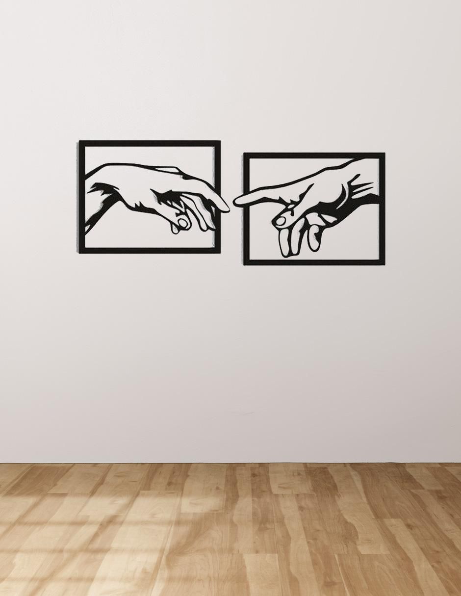 Figura decorativa cuadrado Rebel Comando religion de metal 3