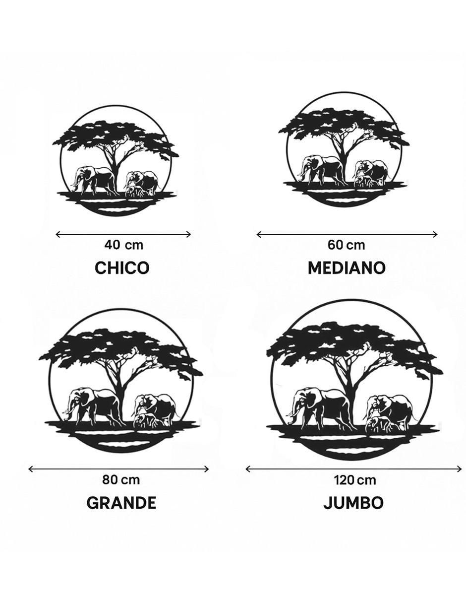 Figura decorativa cuadrado Animal Crossing Africa de metal 3