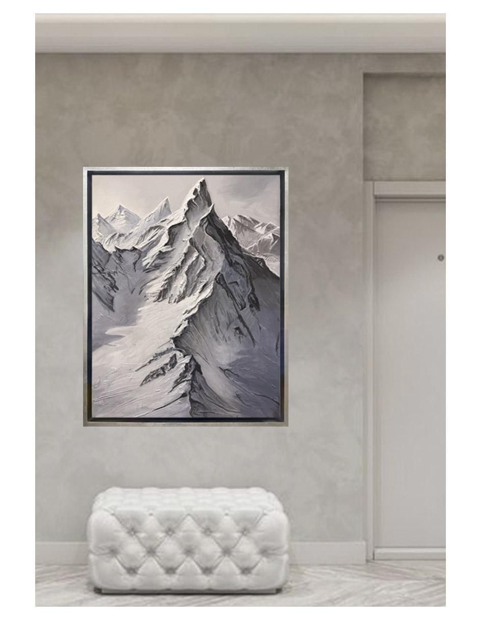 Pintura mountain "técnica" técnica mixta montañas 3