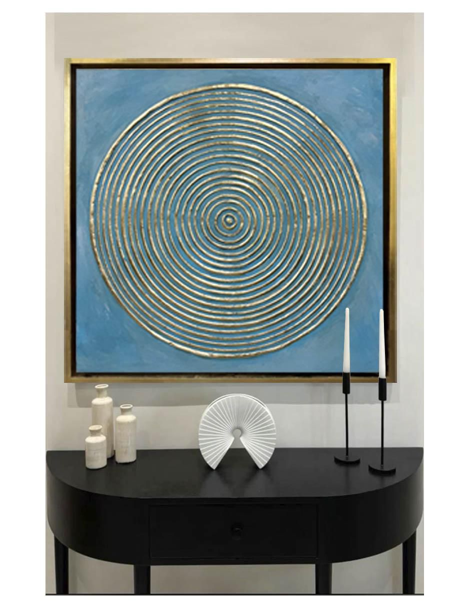 Pintura Resonancia Interna técnica mixta 4 vistas 4