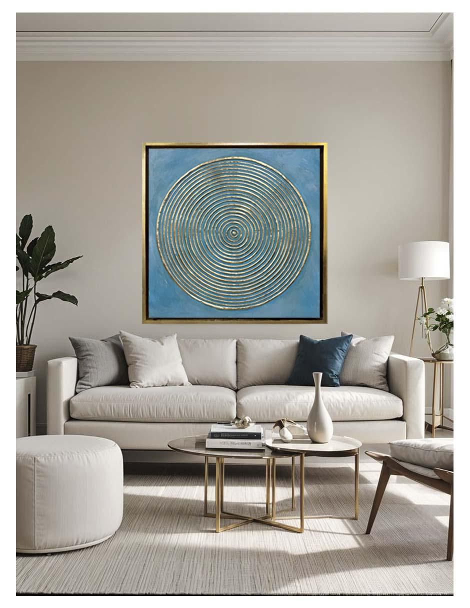 Pintura Resonancia Interna técnica mixta 4 vistas 5