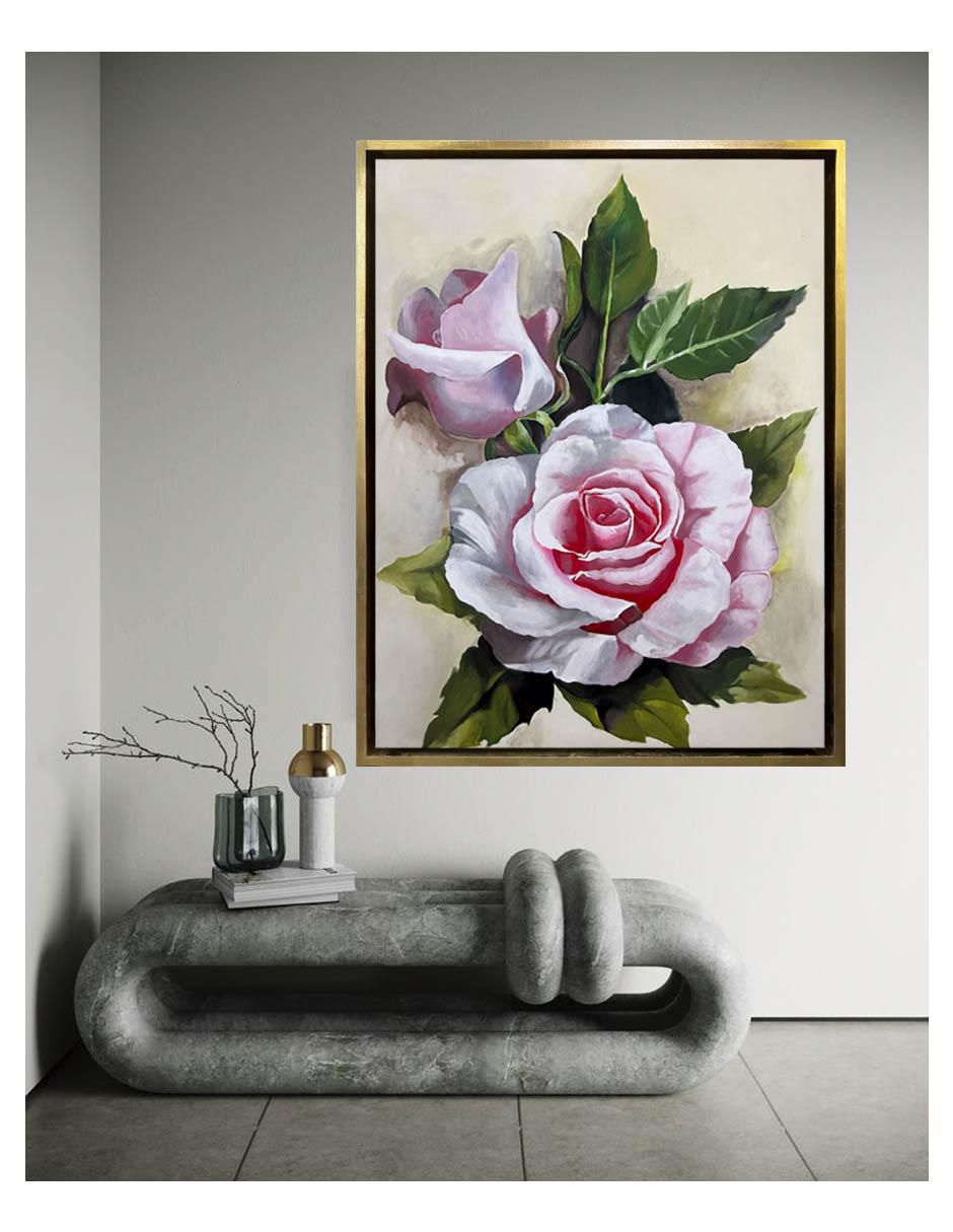 Pintura Rosales técnica acrílico Florales 3