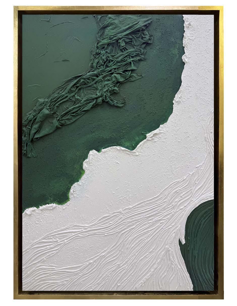Pintura Green técnica mixta 4 vistas