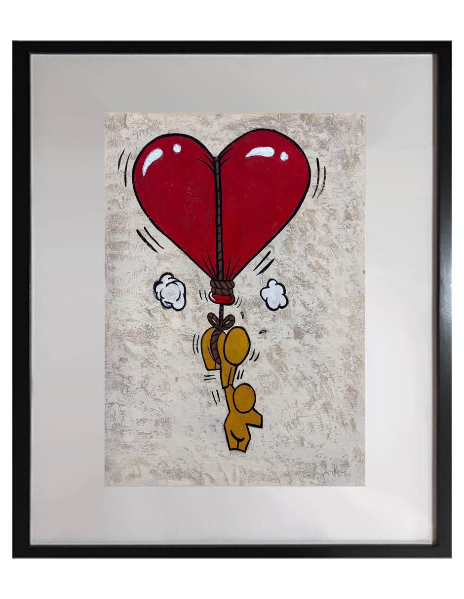 Pintura Igotu técnica acrílico Corazones