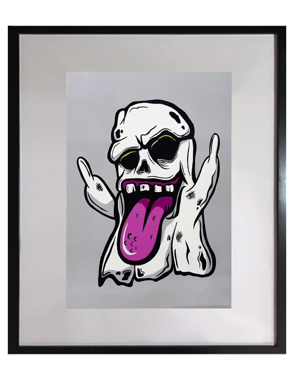 Pintura Ghost técnica acrílico Halloween