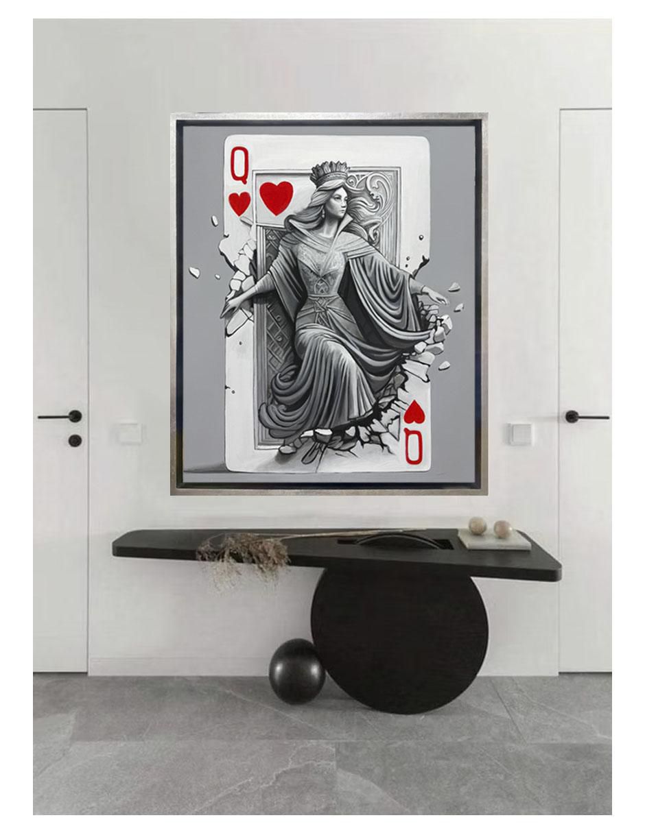Pintura Queen técnica acrílico 4