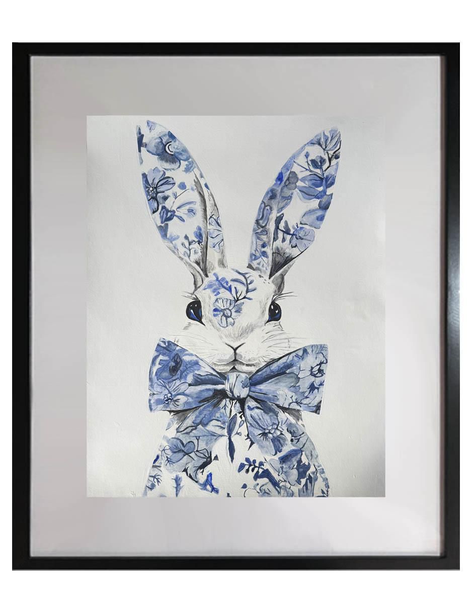 Pintura Conejito de Porcelana técnica acrílico