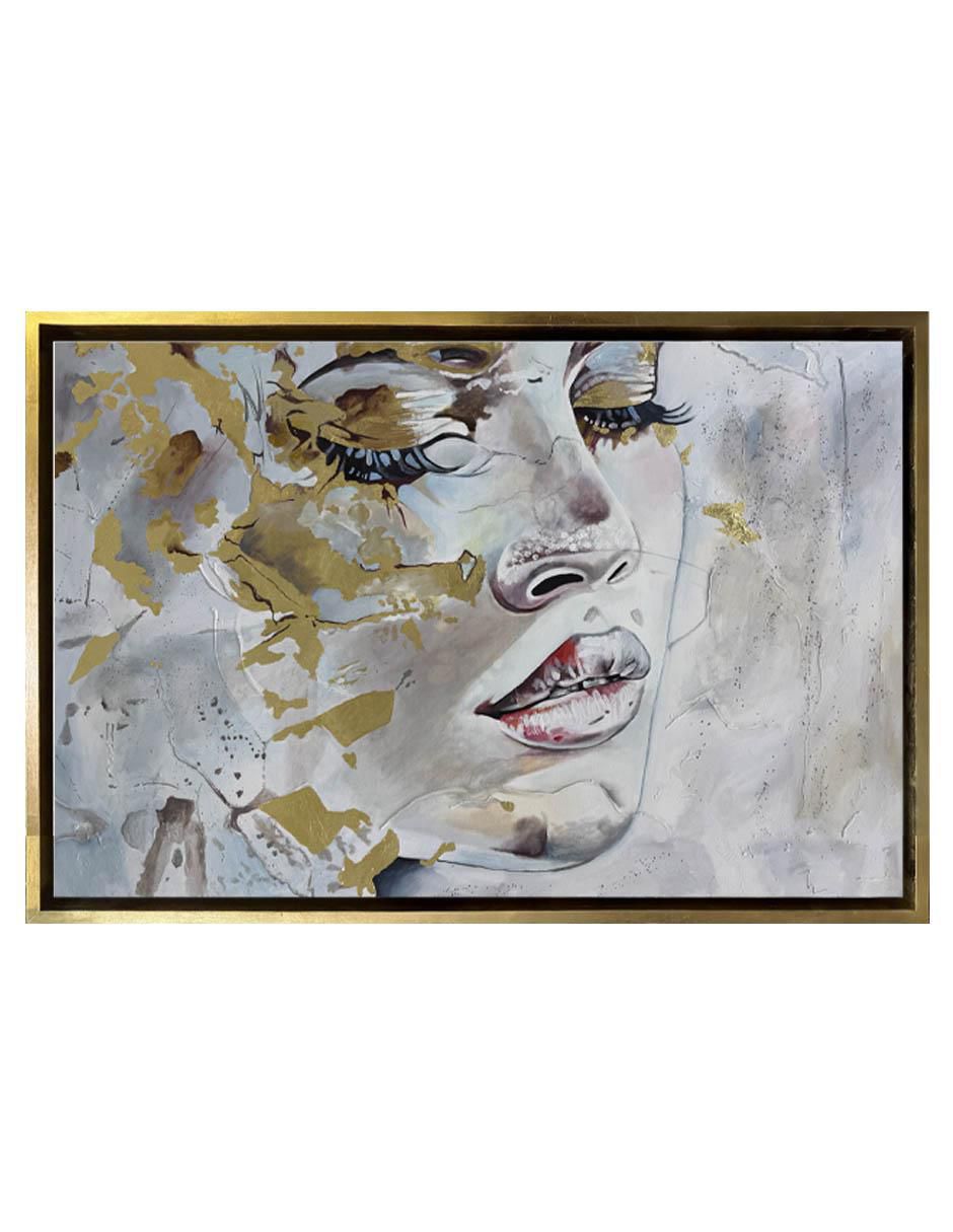Pintura sleeping beauty técnica acrílico