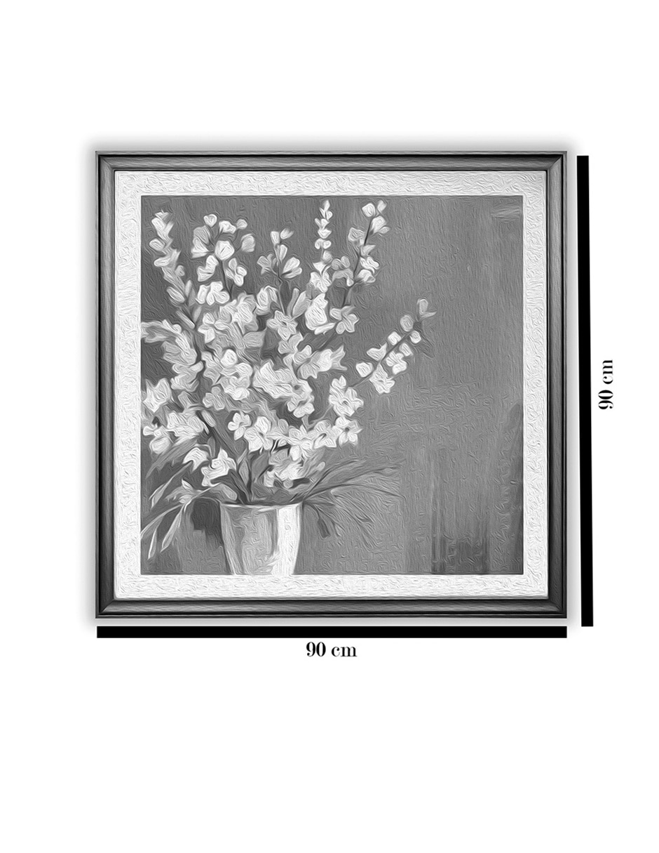 Litografía Flores blancas técnica impresión 5