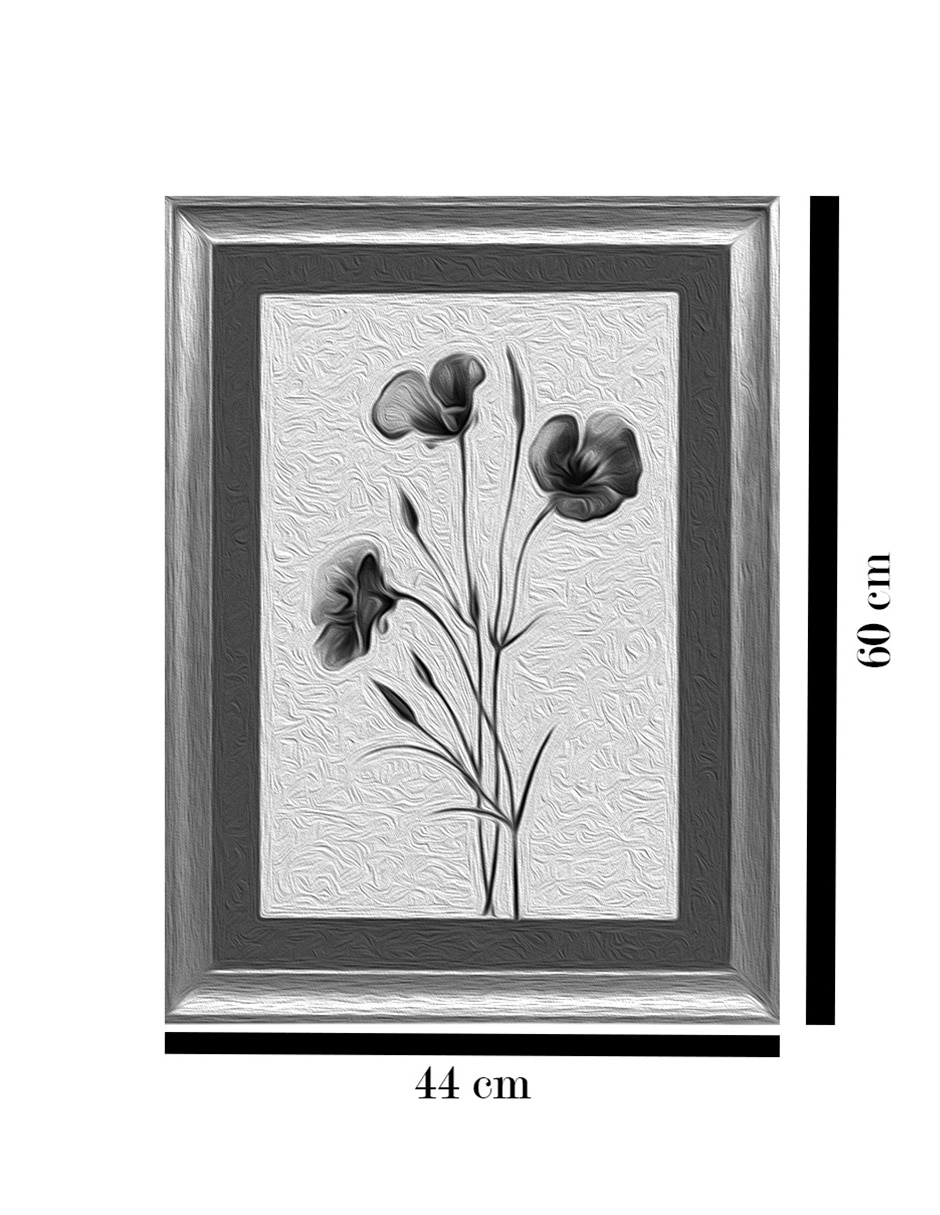 Litografía Flores azul técnica impresión 6