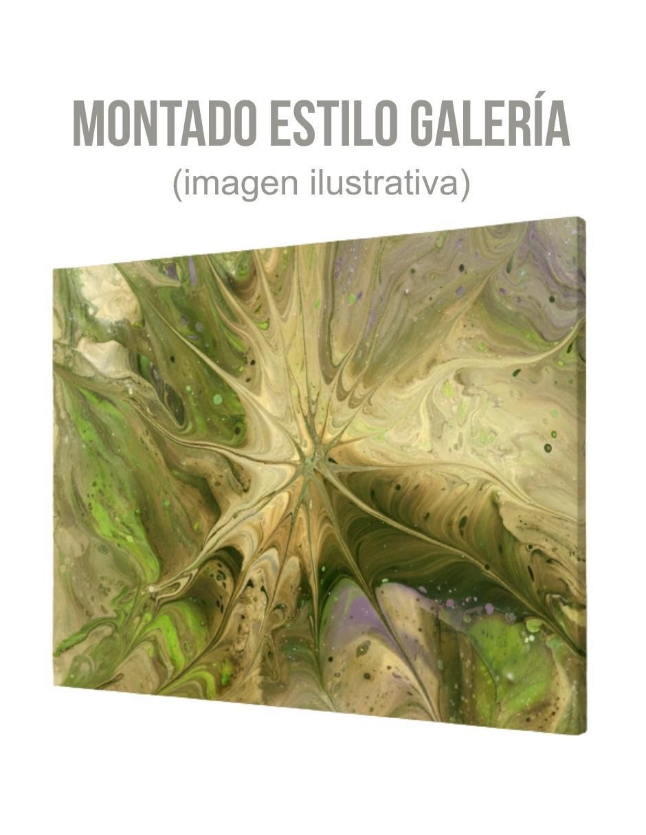 Cuadro decorativo Abstracto Verde Musgo 40x60 cm 5