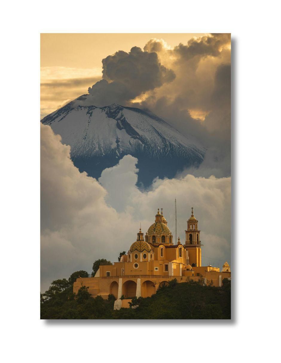 Cuadro decorativo Paisaje Cholula 60x80cm