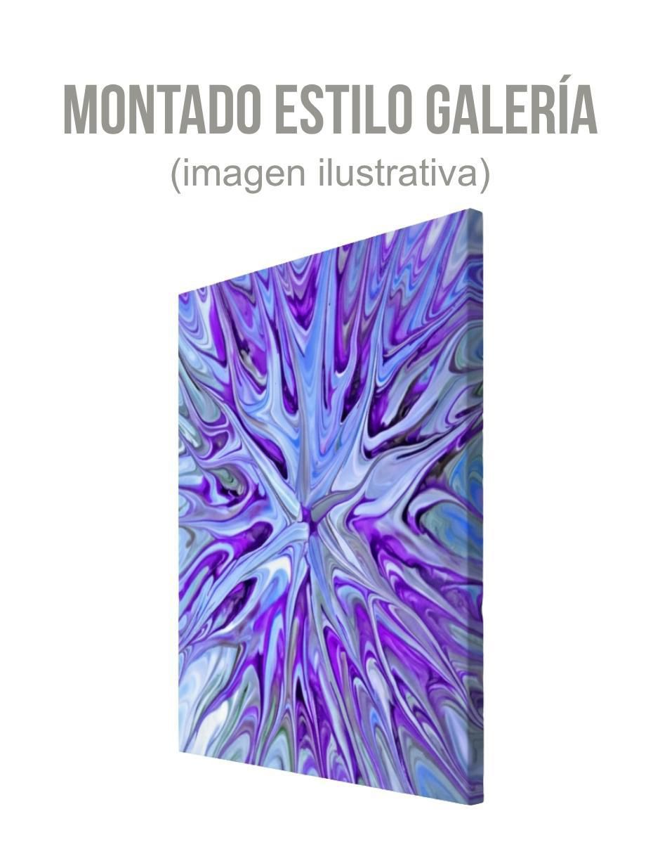 Cuadro decorativo Abstracto violeta cromado 5