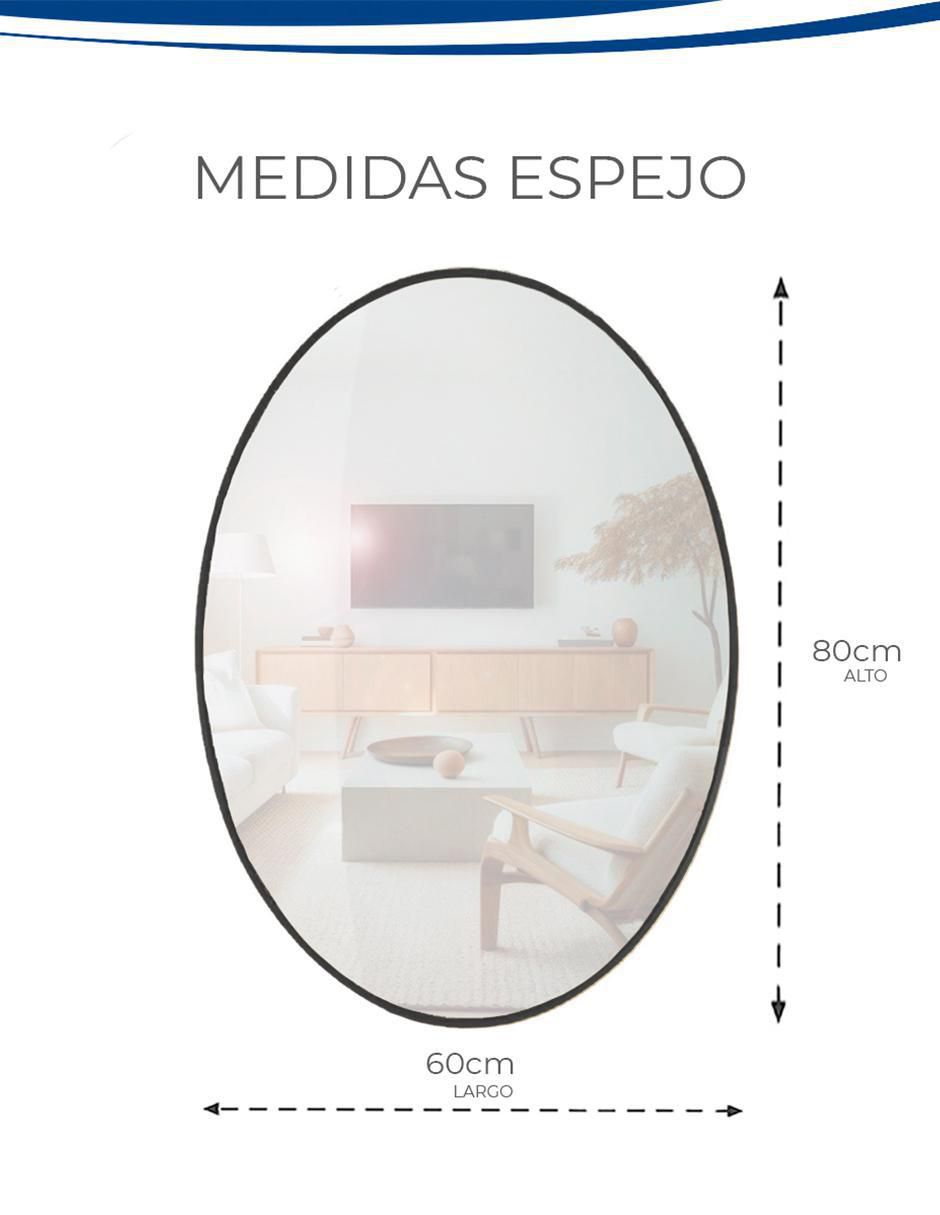 Espejo ovalado