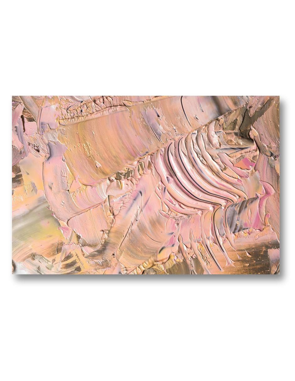 Cuadro decorativo abstracto ocre rosado Cuadro decorativo abstracto ocre rosado