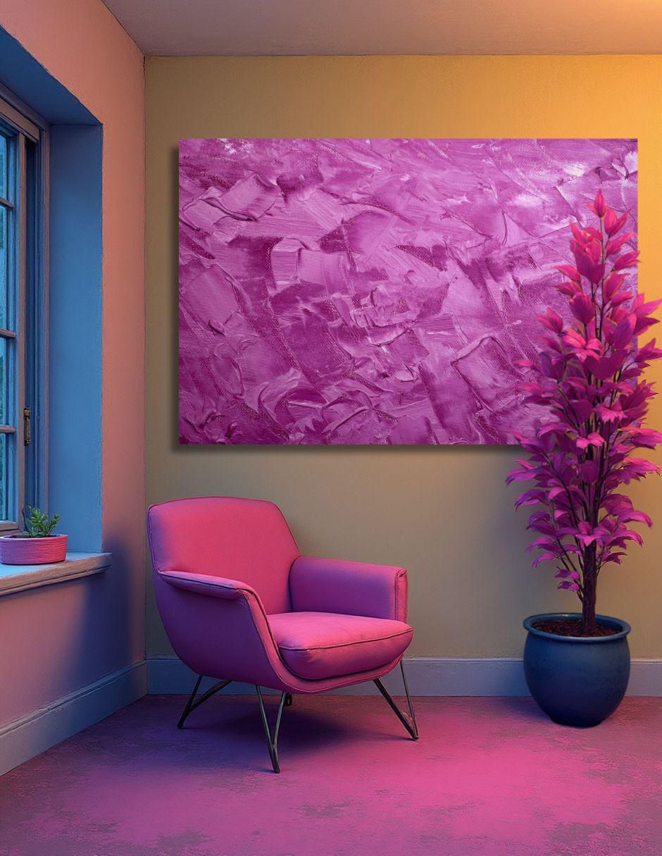 Cuadro decorativo abstracto sueño lavanda 5