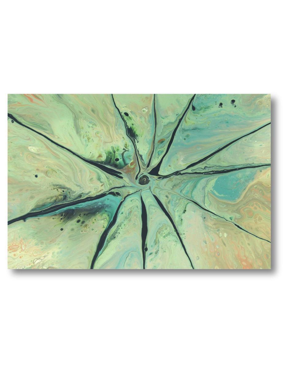 Cuadro decorativo abstracto flor jade Cuadro decorativo abstracto flor jade