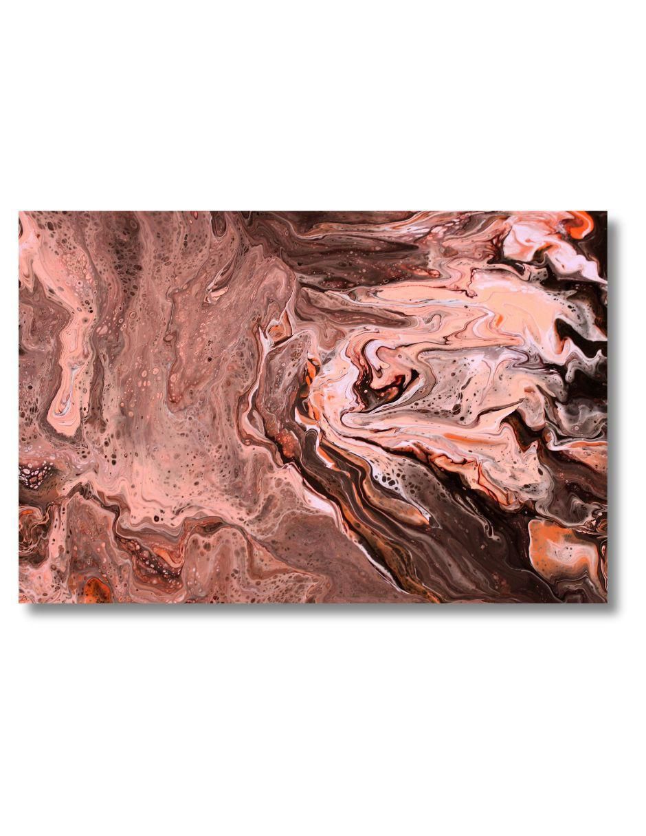 Cuadro decorativo Abstracto Río Bronce