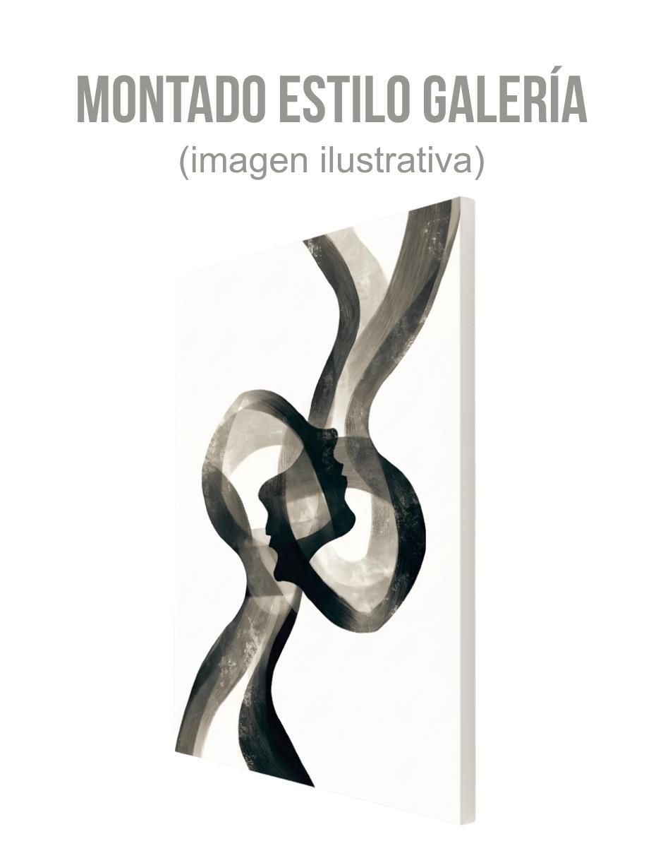 Cuadro decorativo Abstracto Ecos Medianoche 3
