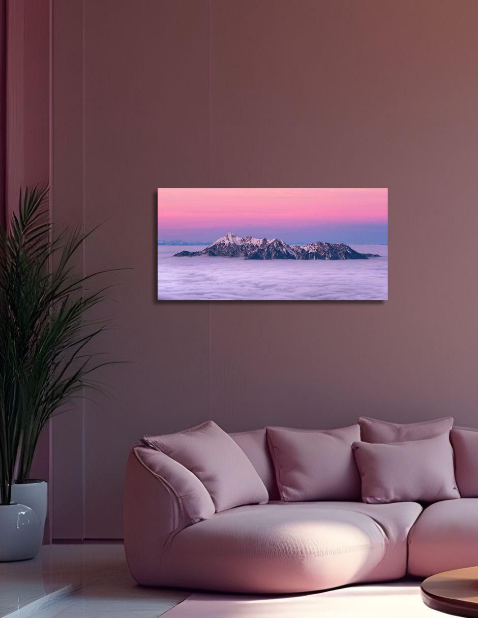 Cuadro decorativo Paisaje Ocaso Alpino 2