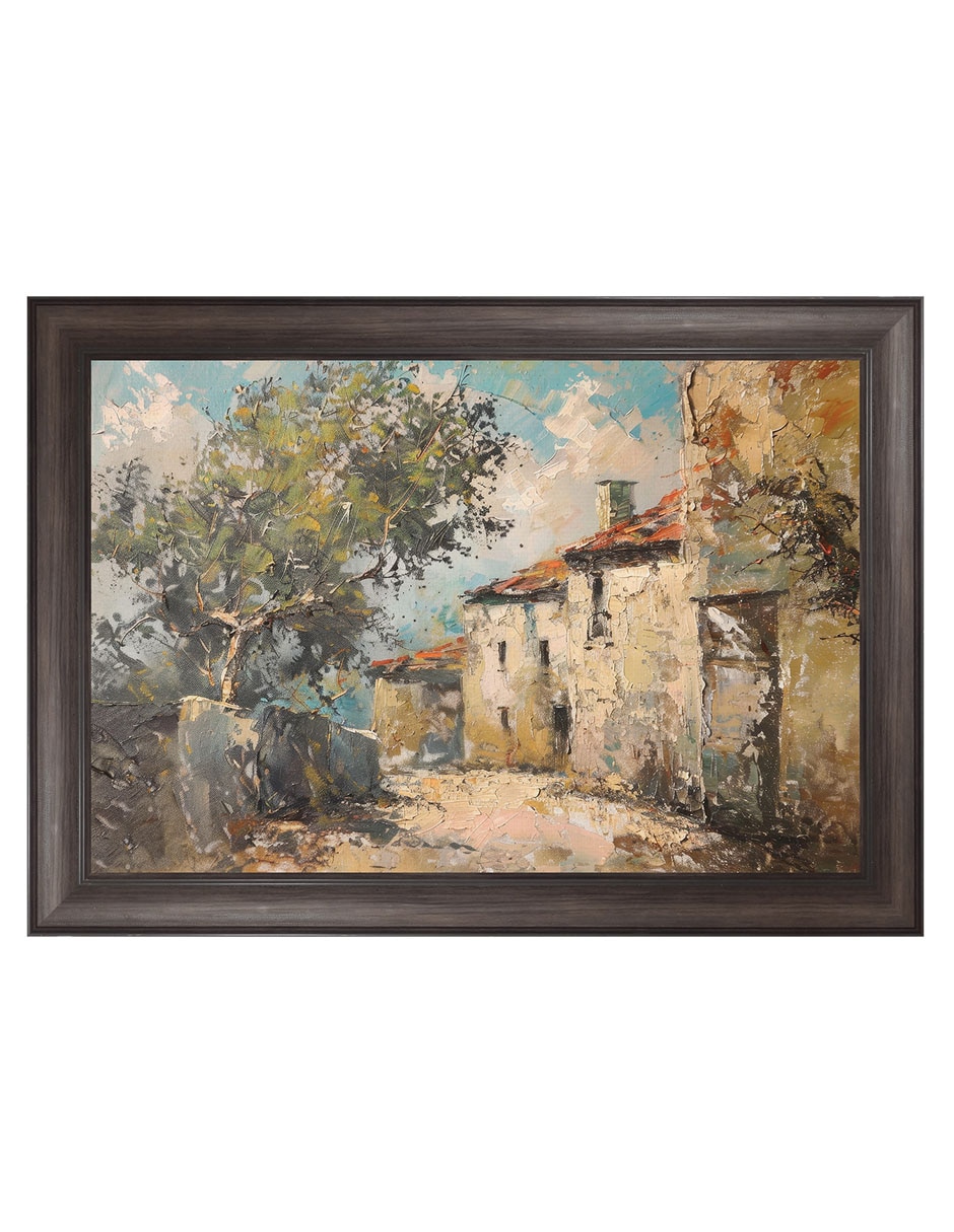 Cuadro decorativo Callejón Posterior técnica mixta
