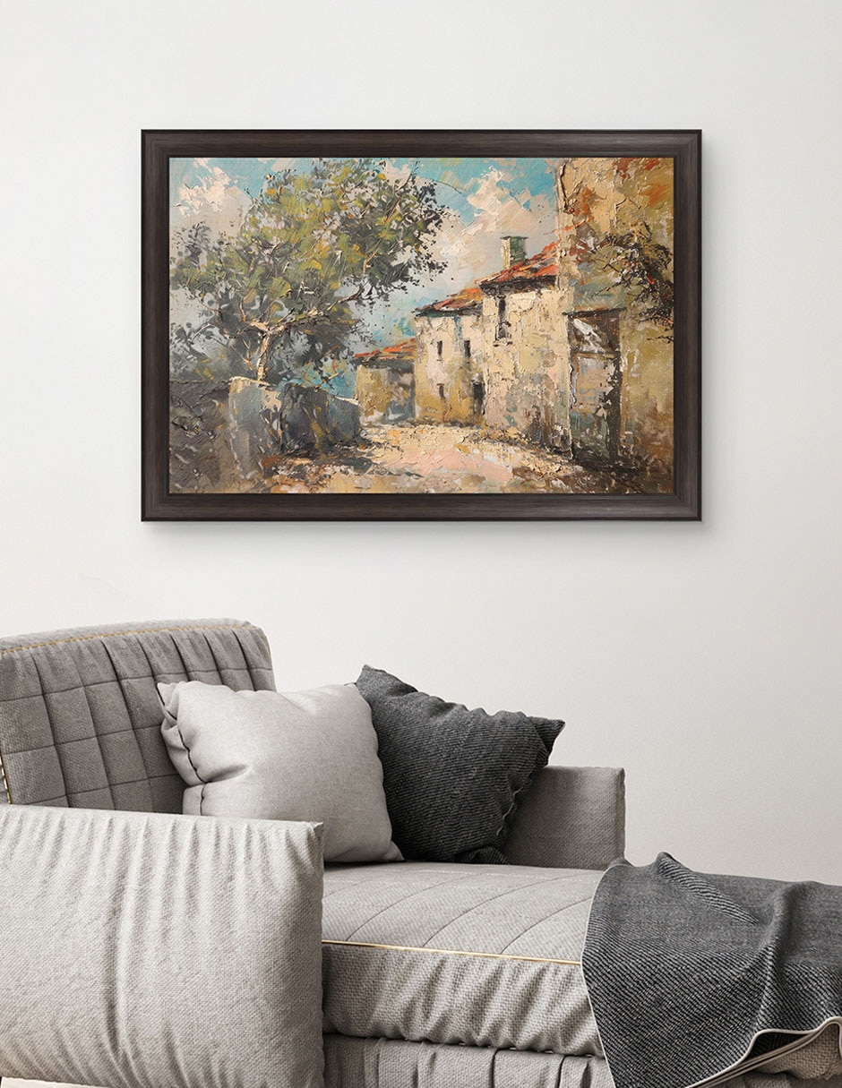 Cuadro decorativo Callejón Posterior técnica mixta 4