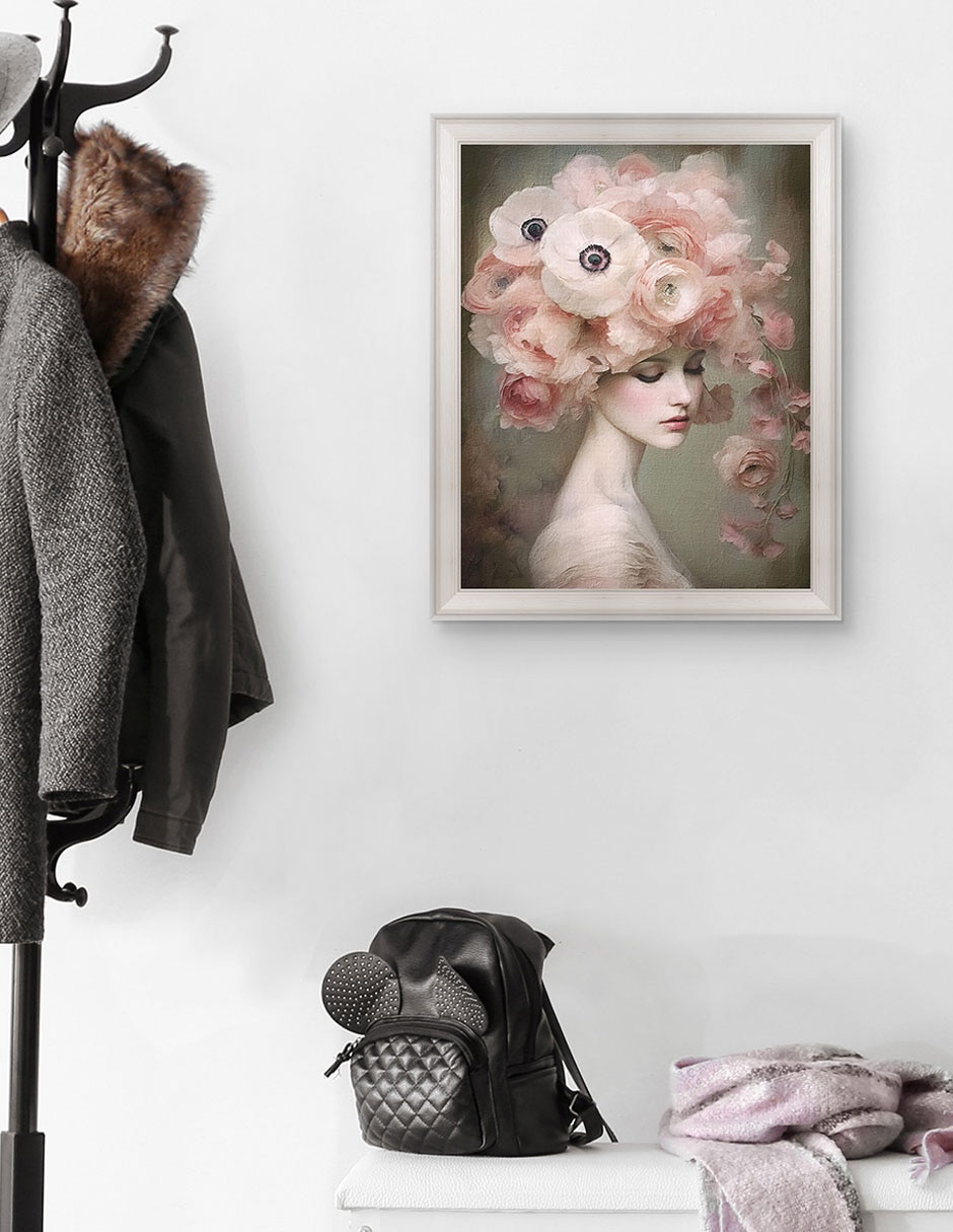 Cuadro decorativo Floral Rubor 9 de Riley B técnica mixta 4
