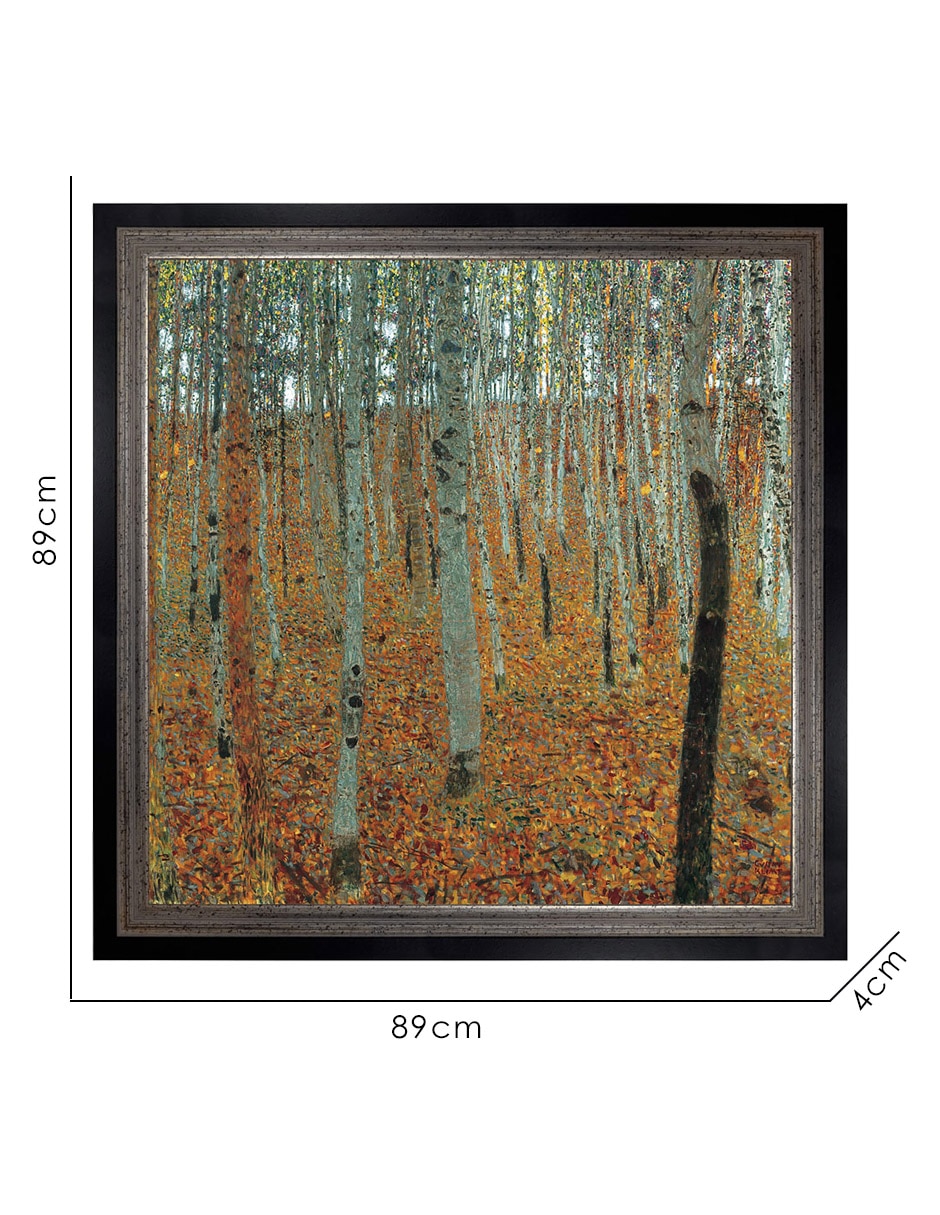Cuadro decorativo Bosque de Hayas de Gustav Klimt técnica mixta 8