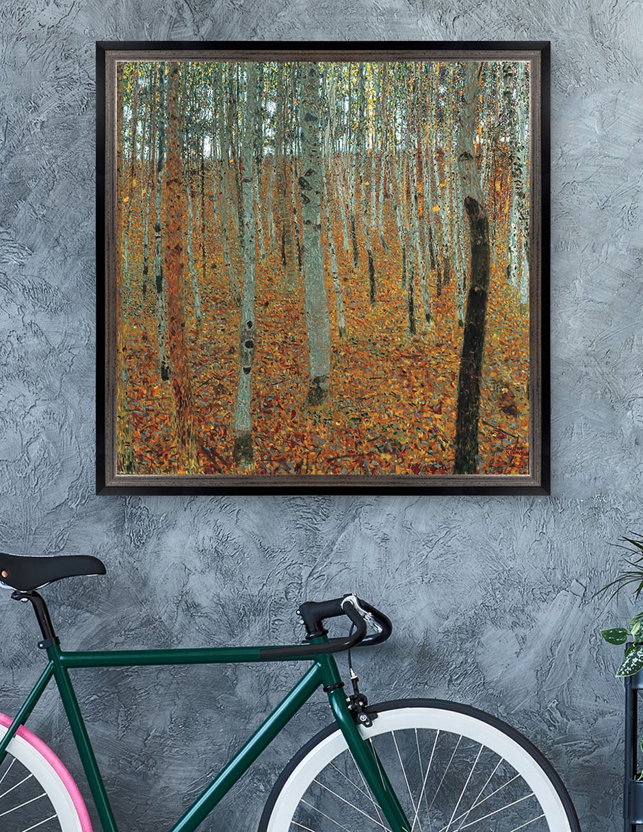Cuadro decorativo Bosque de Hayas de Gustav Klimt técnica mixta 3