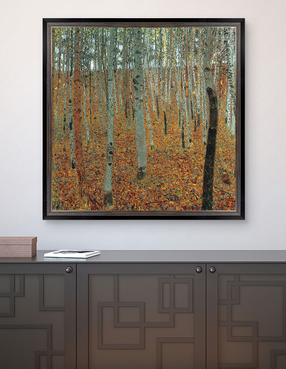Cuadro decorativo Bosque de Hayas de Gustav Klimt técnica mixta 4