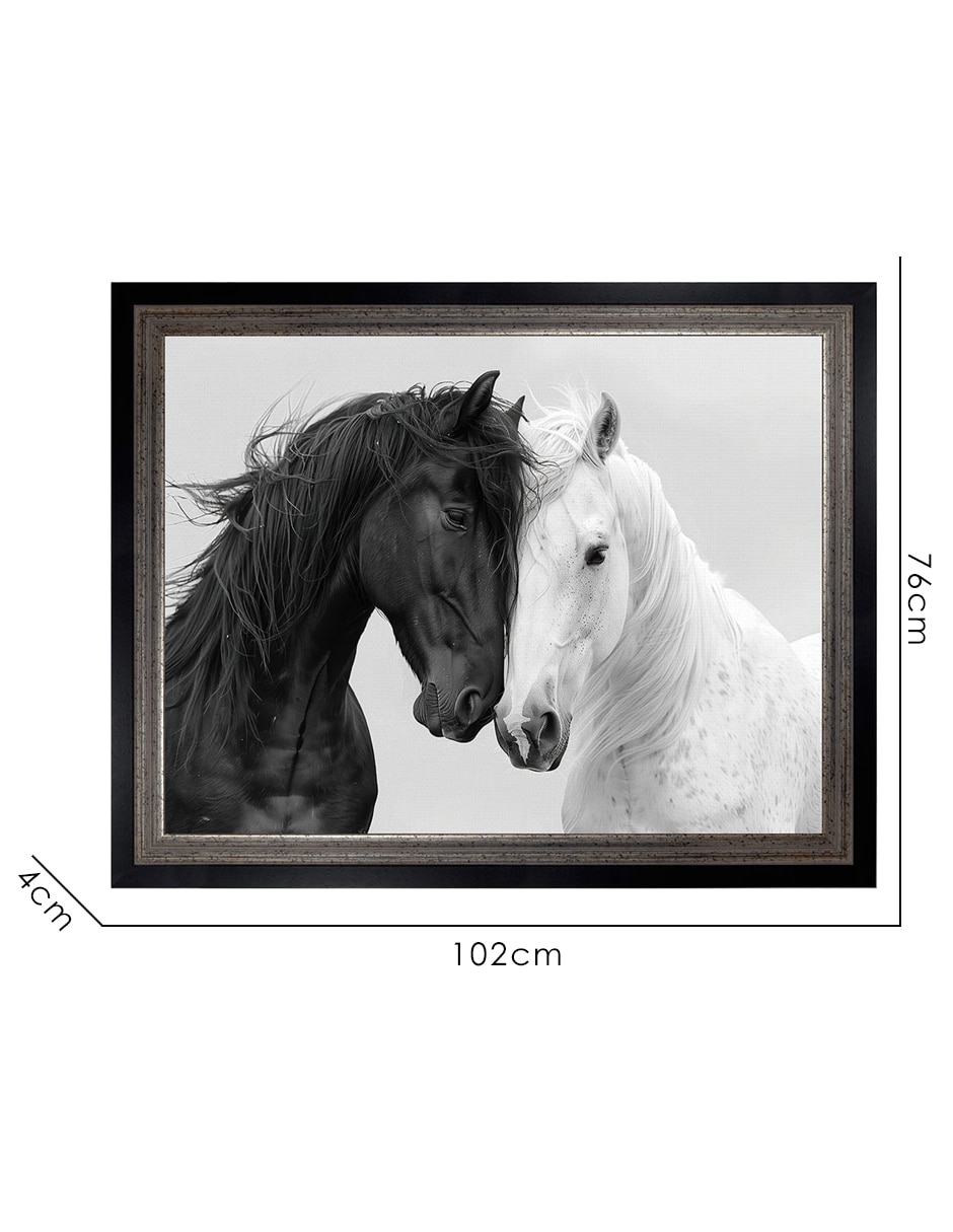 Cuadro decorativo Amor Equino por Annabelle Hall técnica mixta 8