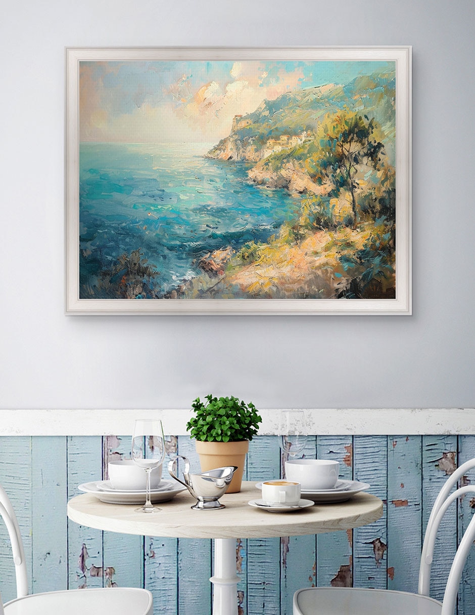 Cuadro decorativo Vibrante Costa I Conmarcopremier técnica mixta 4