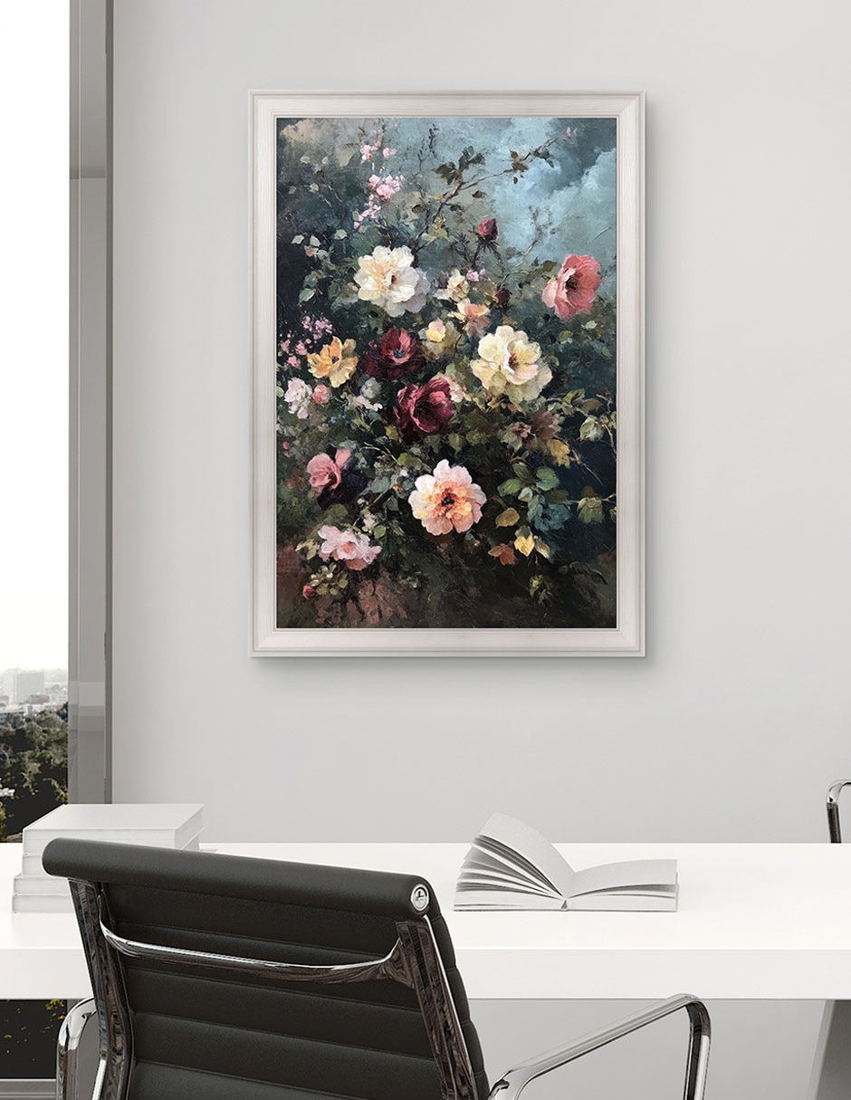 Cuadro decorativo Ramo Melancólico técnica mixta 2