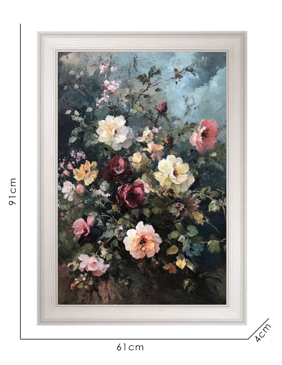 Cuadro decorativo Ramo Melancólico técnica mixta 8