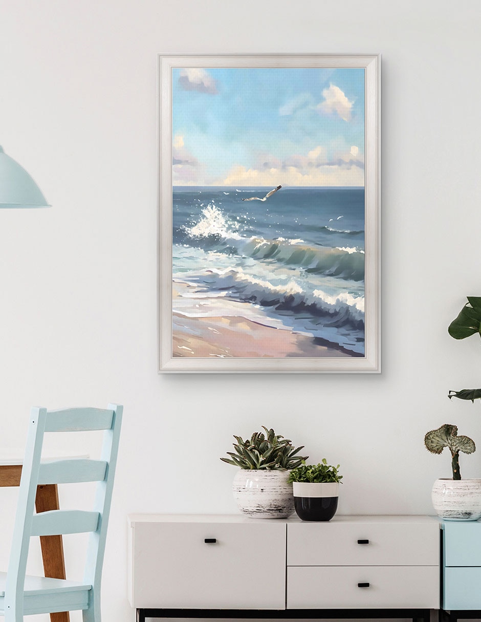 Cuadro decorativo Volando Sobre Las Olas por Petals Prints Design técnica mixta 4