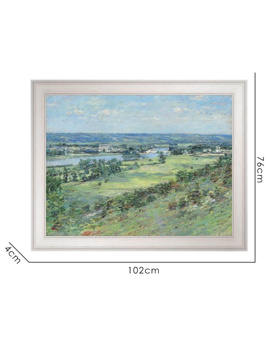 Cuadro decorativo El Valle del Sena por Theodore Robinson técnica mixta 8