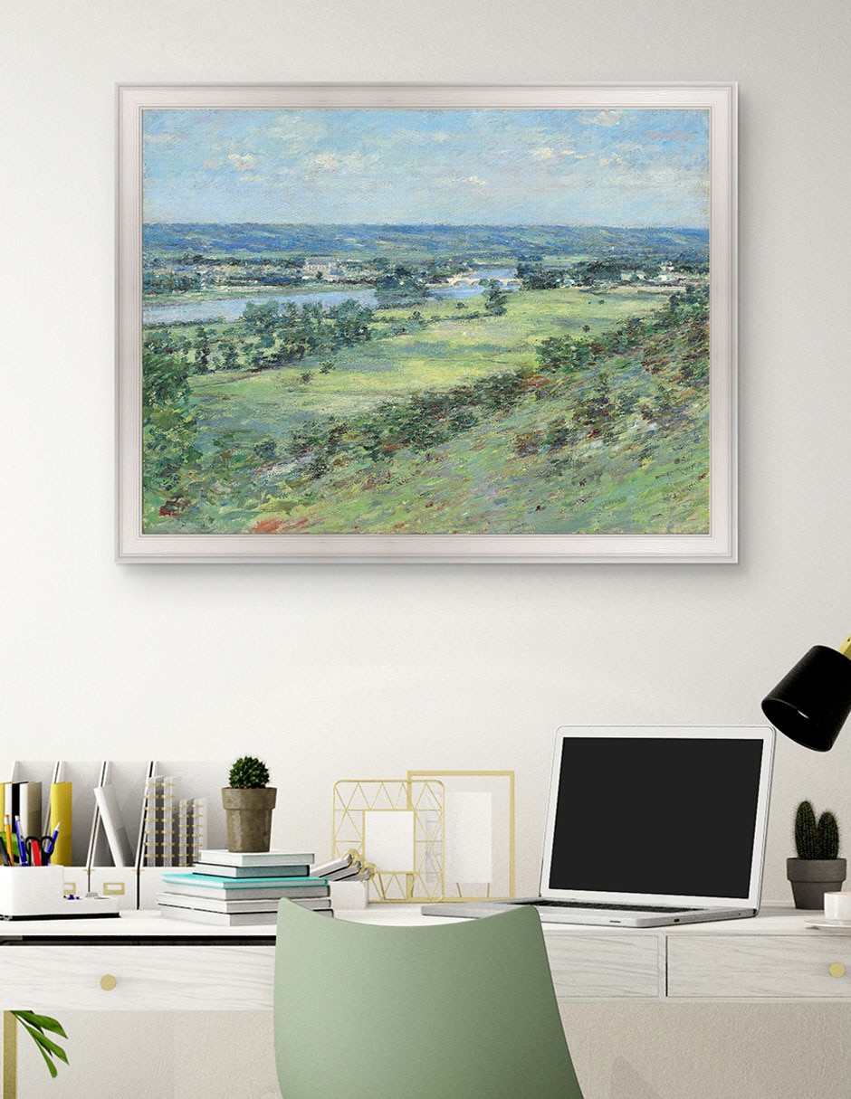 Cuadro decorativo El Valle del Sena por Theodore Robinson técnica mixta 3