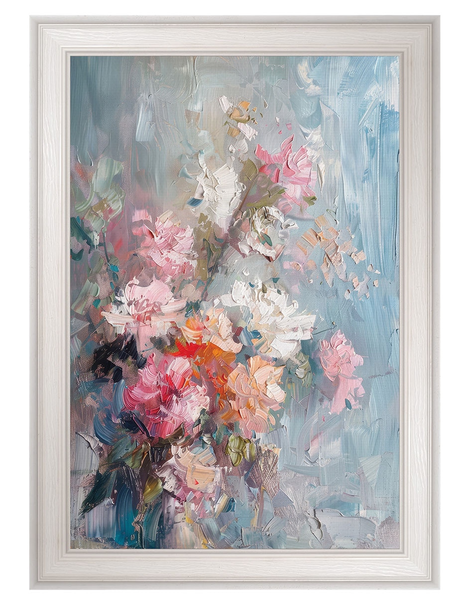 Cuadro decorativo Ramo Rosa Abstracto de Petals Prints Design técnica mixta