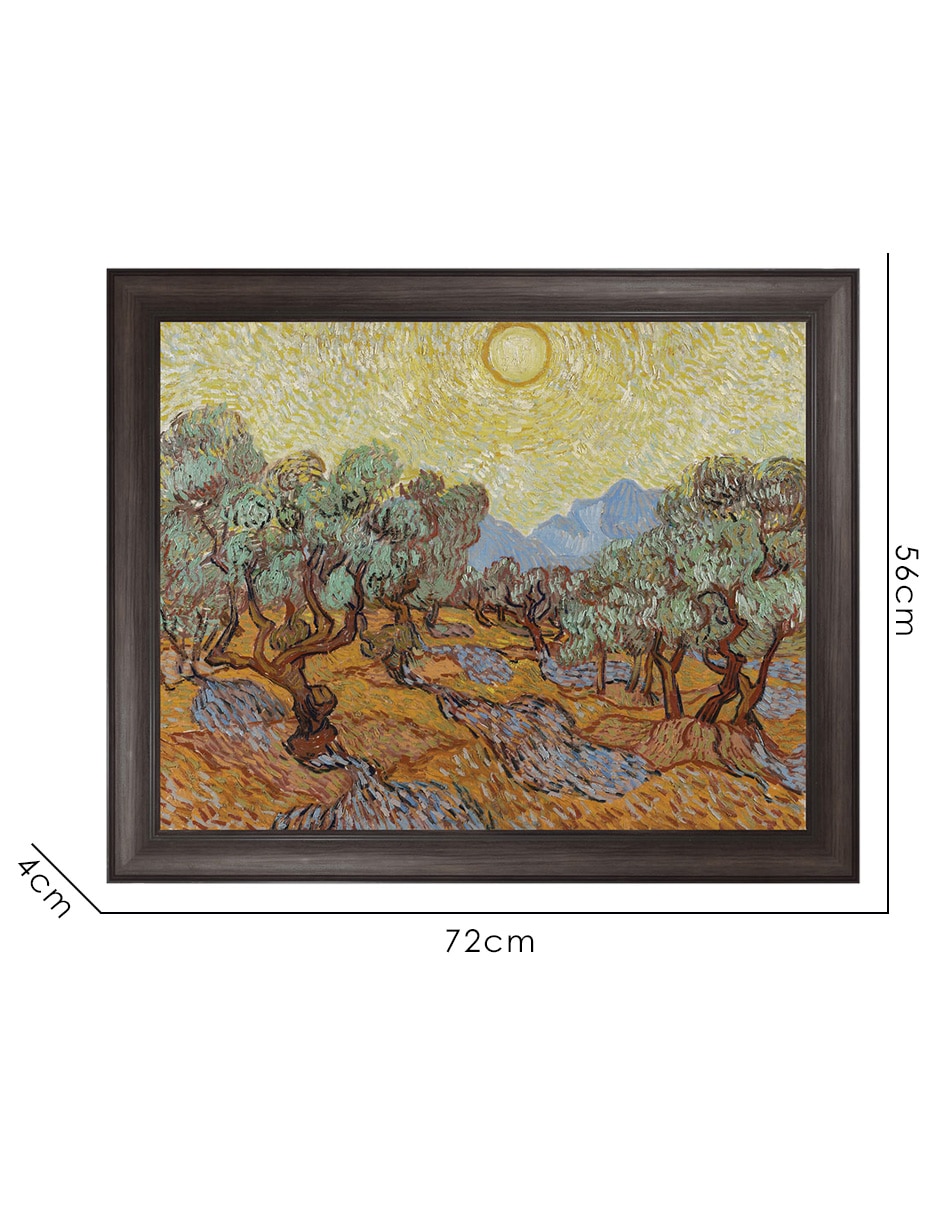 Cuadro decorativo Olivo de Vincent Van Gogh técnica mixta 8