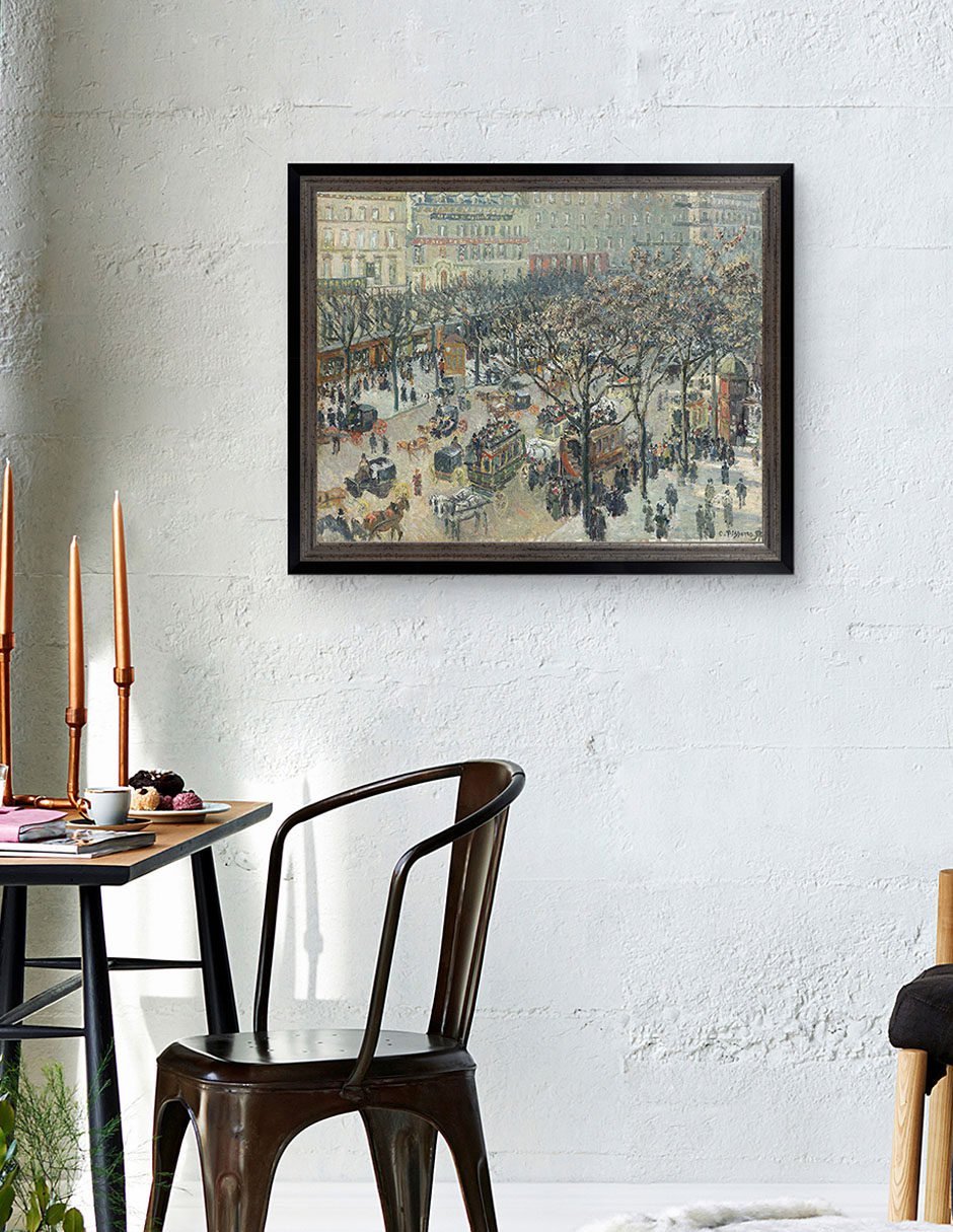 Cuadro decorativo Boulevard Des Italiens por Camille Pissarro técnica mixta 3