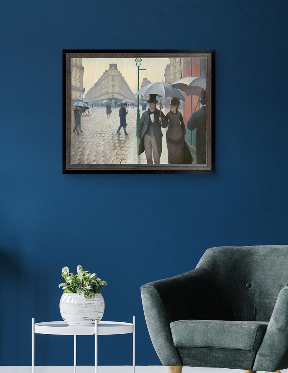 Cuadro decorativo Día Lluvioso en París por Gustave Caillebotte técnica mixta 3