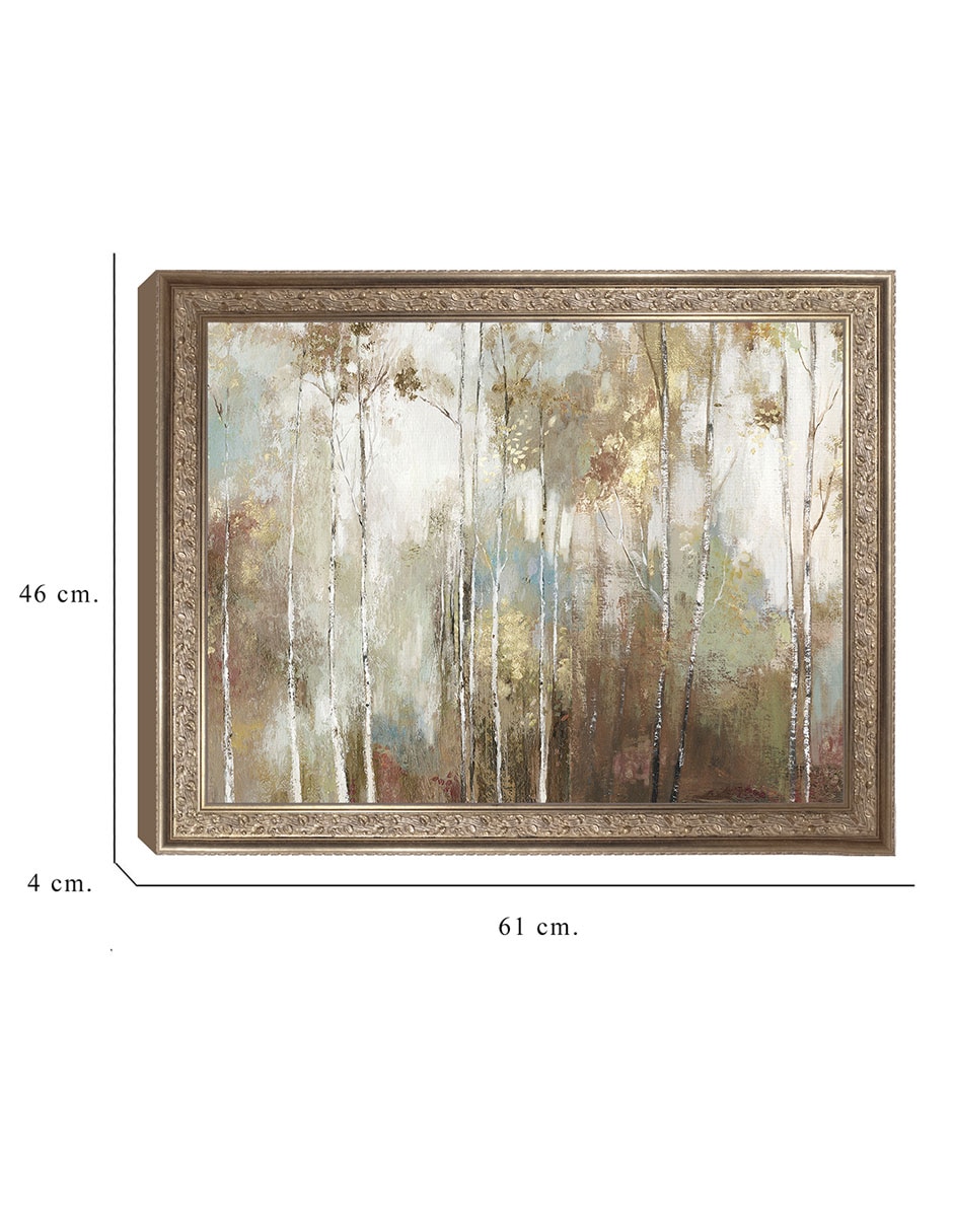 Cuadro decorativo Enmarcado Abedul fino III de Allison Pearce técnica mixta 2