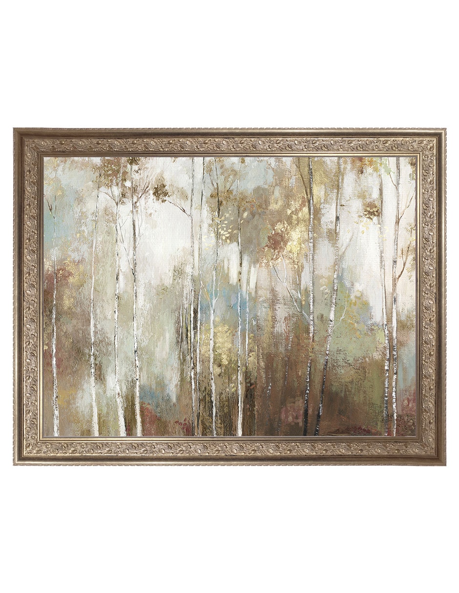 Cuadro decorativo Enmarcado Abedul fino III de Allison Pearce técnica mixta