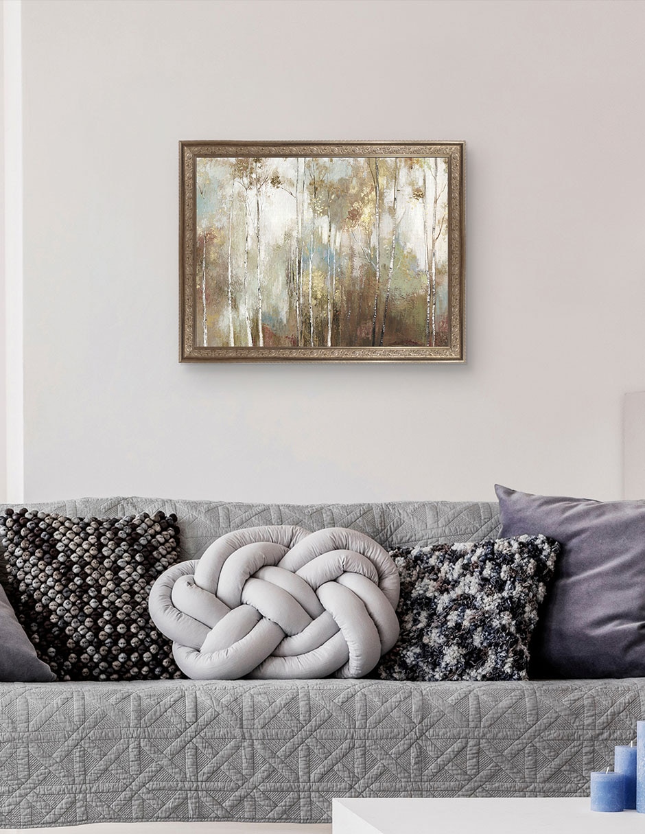 Cuadro decorativo Enmarcado Abedul fino III de Allison Pearce técnica mixta 5