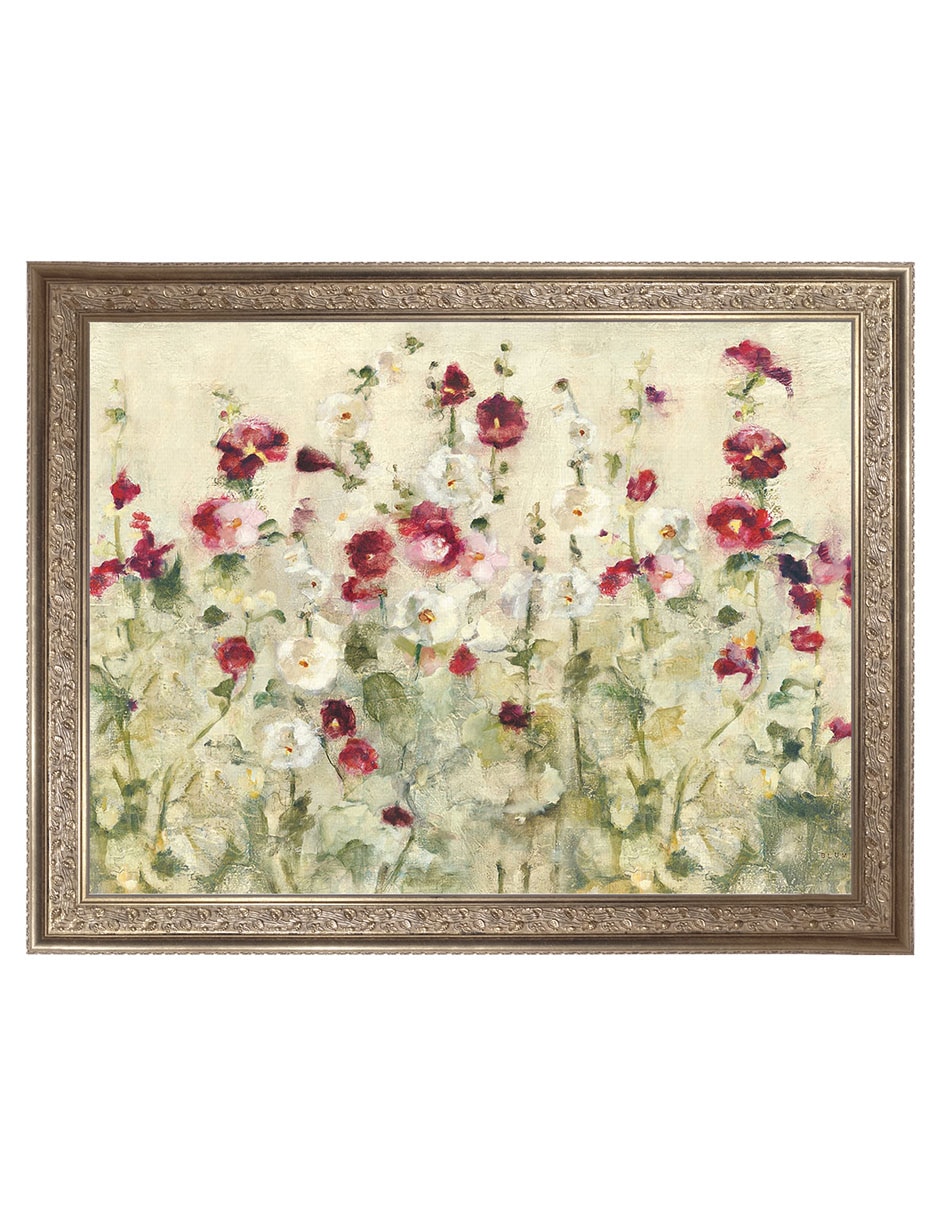 Cuadro decorativo enmarcado- fila de malvas frías de cheri blum técnica mixta Cuadro decorativo enmarcado- fila de malvas frías de cheri blum técnica mixta