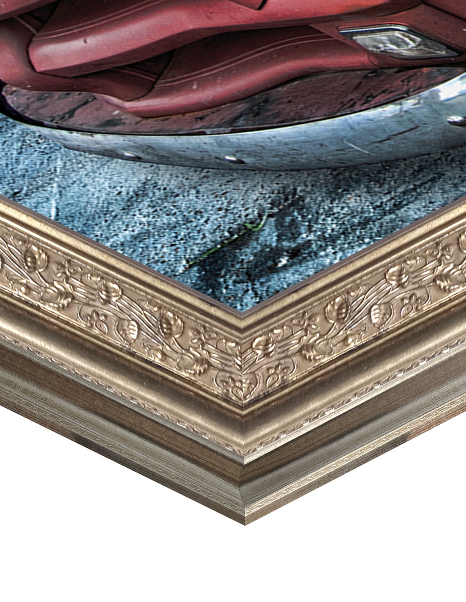 Cuadro decorativo enmarcado- camioneta chevrolet 1954 de lori hutchison técnica mixta 2
