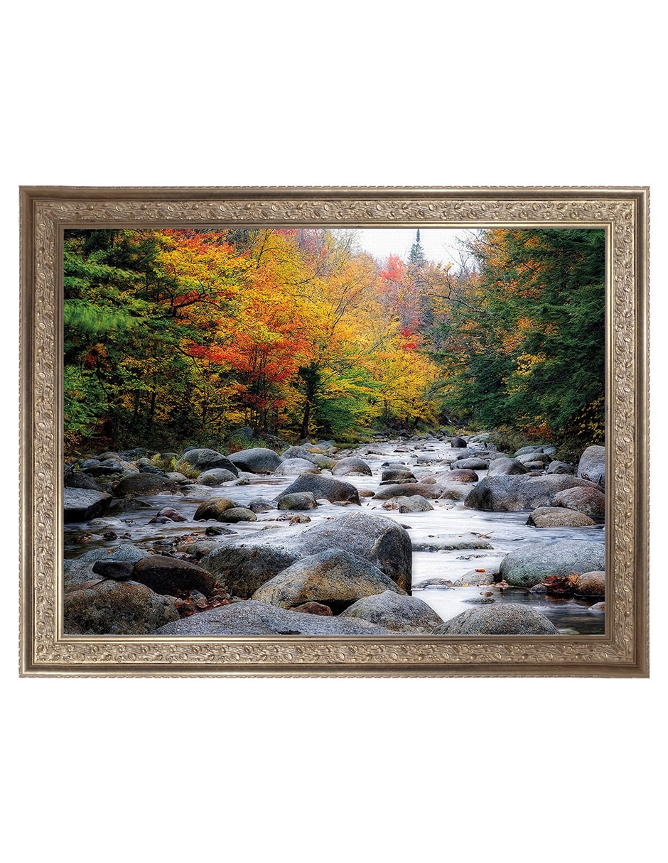 Cuadro decorativo Enmarcado- Saltando piedras de George Oze mixta