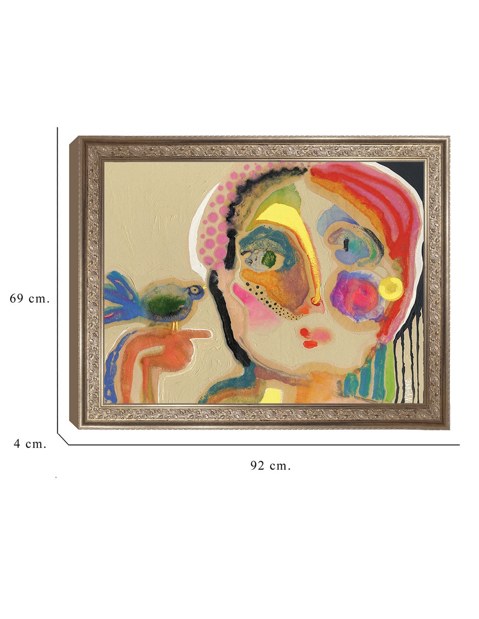 Cuadro decorativo Enmarcado- El hablador de Wyanne mixta 8