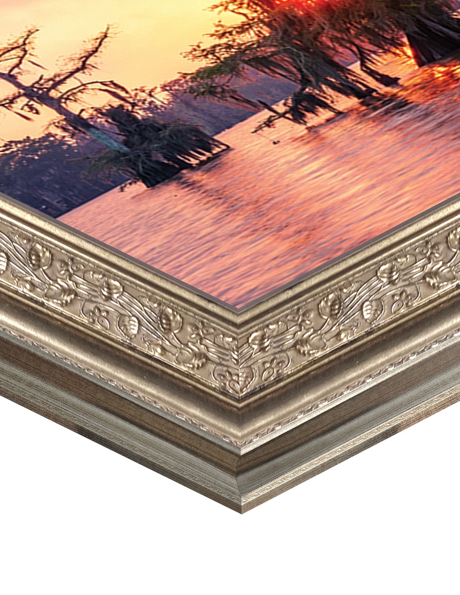 Cuadro decorativo Enmarcado- Amanecer sobre el lago Palourde de Andy Crawford mixta 2